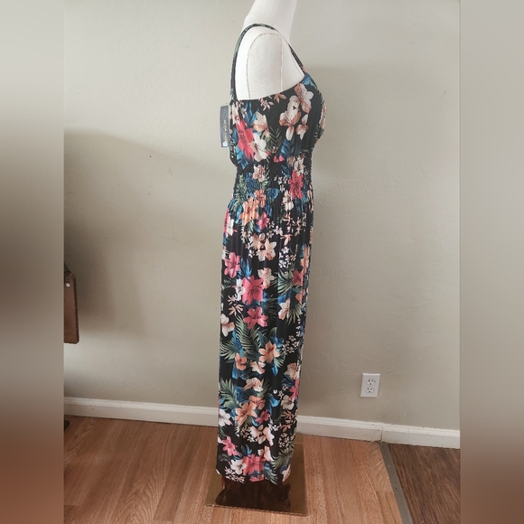 NWT Mira Luxe Cherry Blossom Maxi Dress L/XL - Picture 5 of 7